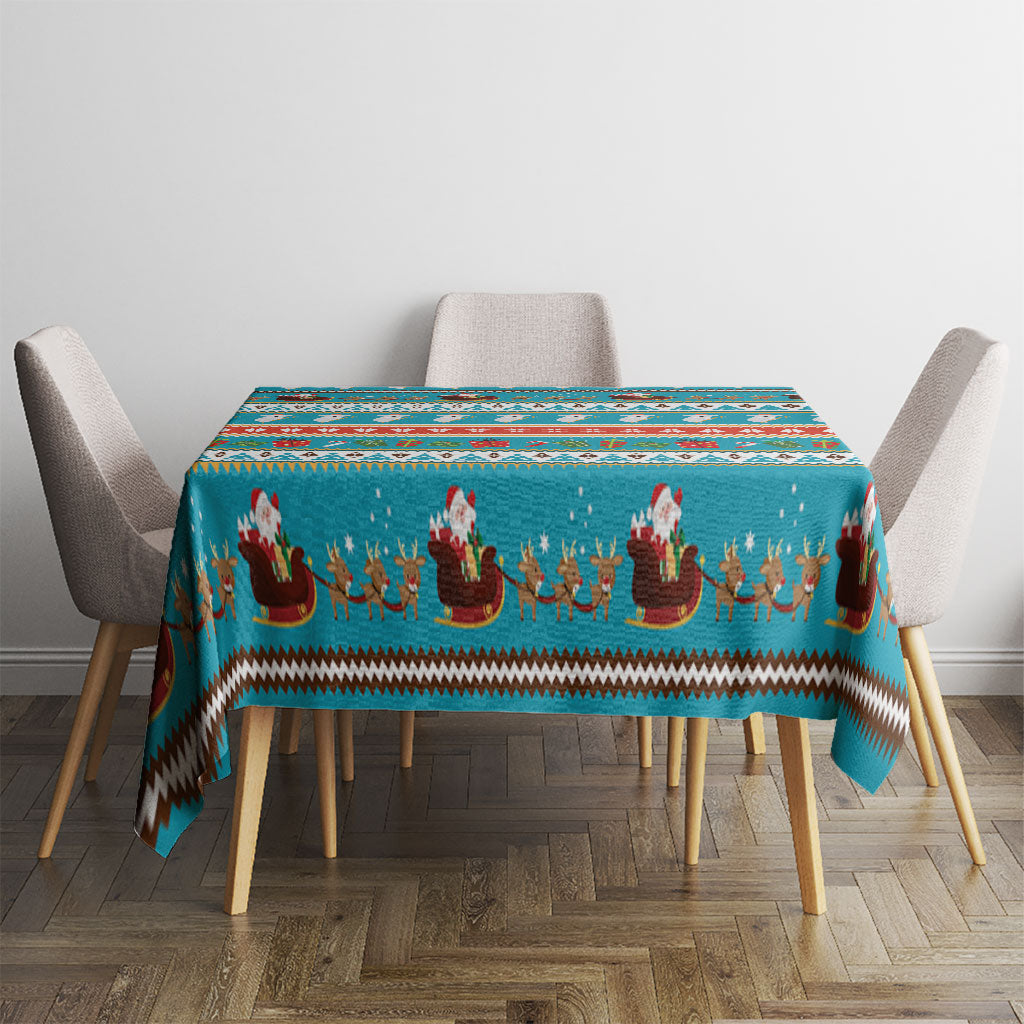 Australia Christmas Tablecloth Xmas Beach Vibes Teal