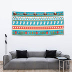 Australia Christmas Tapestry Xmas Beach Vibes Teal
