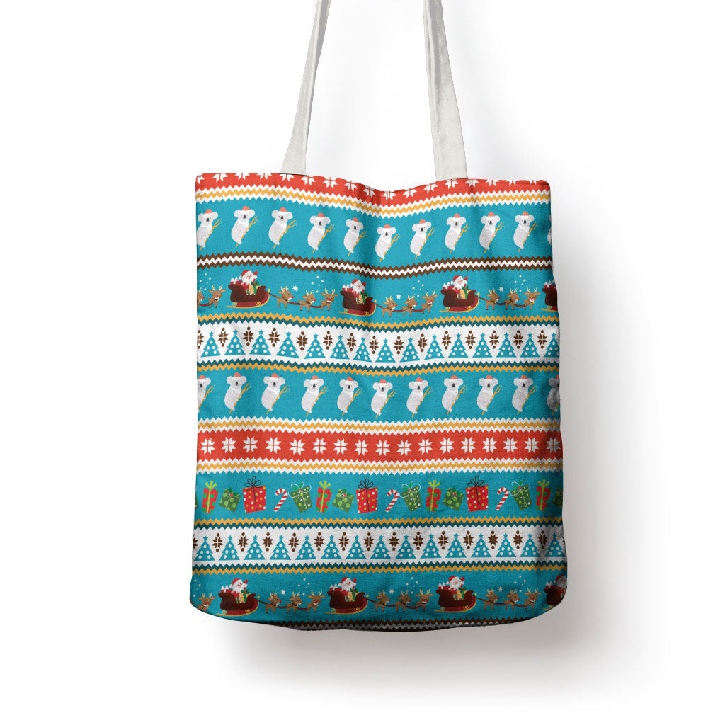 Australia Christmas Tote Bag Xmas Beach Vibes Teal