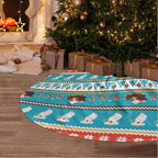 Australia Christmas Tree Skirt Xmas Beach Vibes Teal