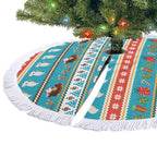Australia Christmas Tree Skirt Xmas Beach Vibes Teal