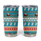 Australia Christmas Tumbler Cup Xmas Beach Vibes Teal