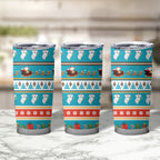 Australia Christmas Tumbler Cup Xmas Beach Vibes Teal