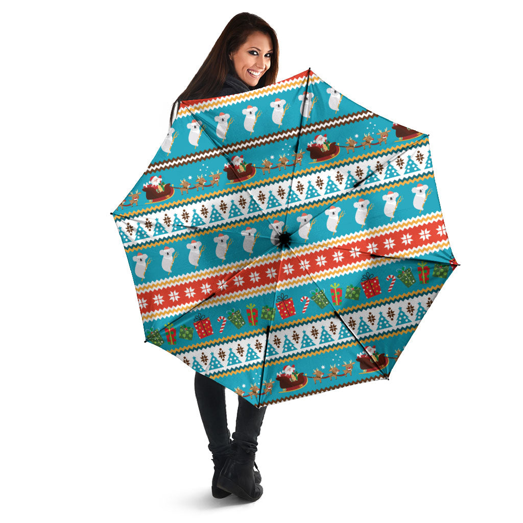 Australia Christmas Umbrella Xmas Beach Vibes Teal