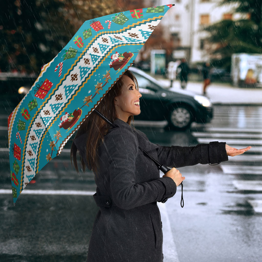 Australia Christmas Umbrella Xmas Beach Vibes Teal