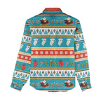 Australia Christmas Women Casual Shirt Xmas Beach Vibes Teal
