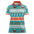 Australia Christmas Women Polo Shirt Xmas Beach Vibes Teal