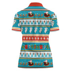 Australia Christmas Women Polo Shirt Xmas Beach Vibes Teal