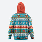 Australia Christmas Zip Hoodie Xmas Beach Vibes Teal