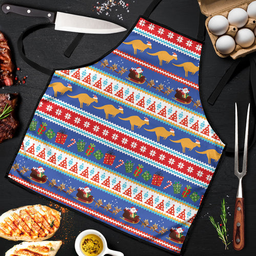 Australia Christmas Apron Xmas Beach Vibes Navy