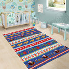 Australia Christmas Area Rug Xmas Beach Vibes Navy