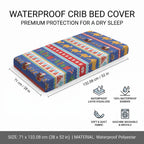 Australia Christmas Baby Bed Cover Xmas Beach Vibes Navy