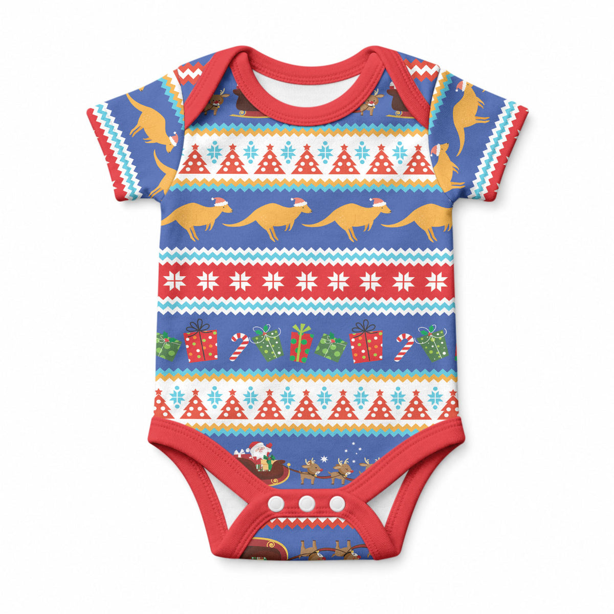 Australia Christmas Baby Onesie Xmas Beach Vibes Navy