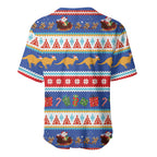Australia Christmas Baseball Jersey Xmas Beach Vibes Navy