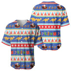 Australia Christmas Baseball Jersey Xmas Beach Vibes Navy