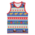 Australia Christmas Basketball Jersey Xmas Beach Vibes Navy