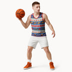 Australia Christmas Basketball Jersey Xmas Beach Vibes Navy