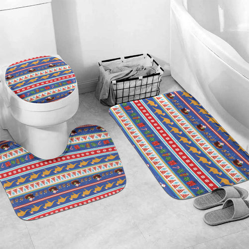 Australia Christmas Bathroom Set Xmas Beach Vibes Navy