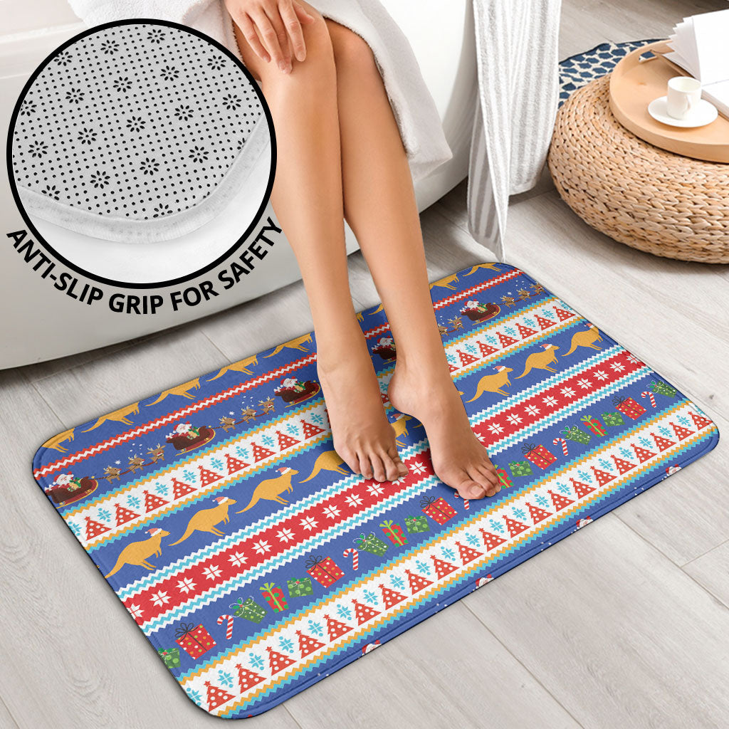 Australia Christmas Bathroom Set Xmas Beach Vibes Navy
