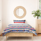 Australia Christmas Bedding Set Xmas Beach Vibes Navy