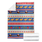 Australia Christmas Blanket Xmas Beach Vibes Navy