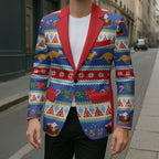 Australia Christmas Blazer Xmas Beach Vibes Navy