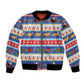 Australia Christmas Bomber Jacket Xmas Beach Vibes Navy