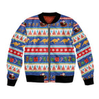 Australia Christmas Bomber Jacket Xmas Beach Vibes Navy