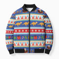 Australia Christmas Bomber Puffer Jacket Xmas Beach Vibes Navy