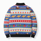 Australia Christmas Bomber Puffer Jacket Xmas Beach Vibes Navy