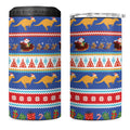 Australia Christmas 4 in 1 Can Cooler Tumbler Xmas Beach Vibes Navy