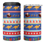 Australia Christmas 4 in 1 Can Cooler Tumbler Xmas Beach Vibes Navy
