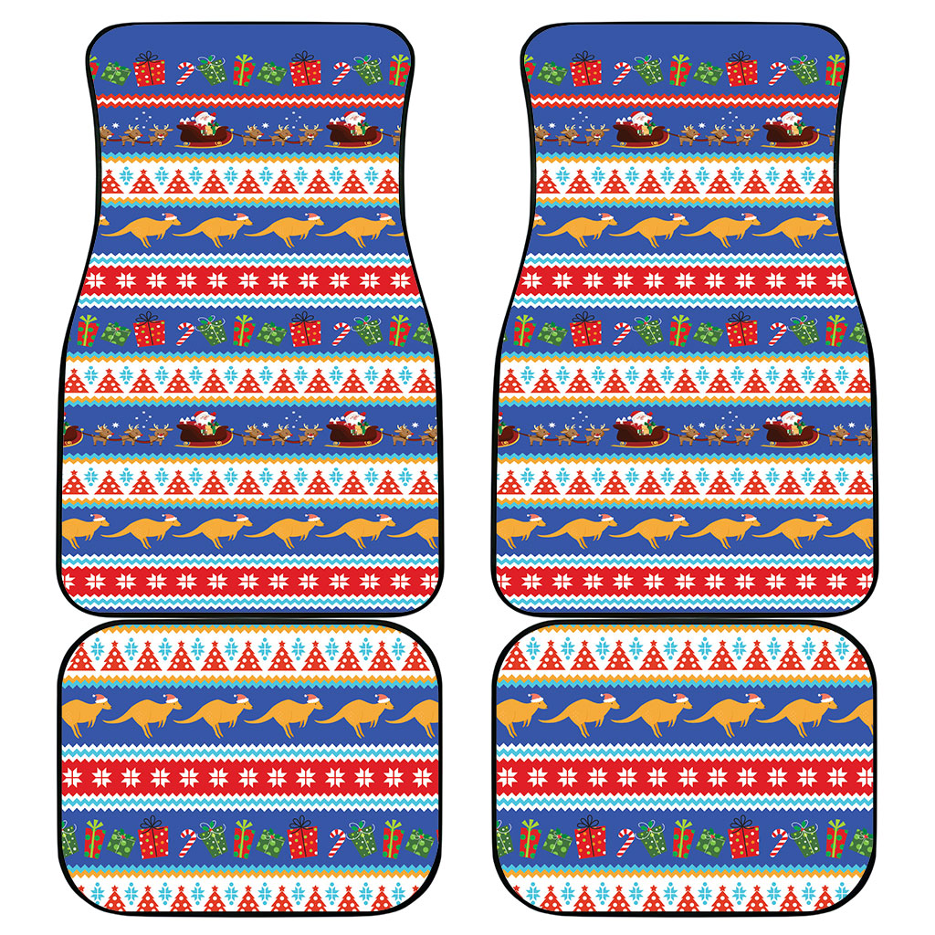 Australia Christmas Car Mats Xmas Beach Vibes Navy