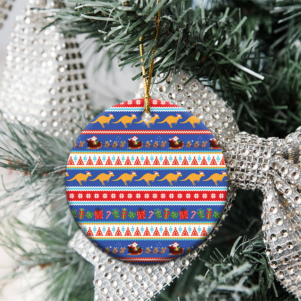 Australia Christmas Ceramic Ornament Xmas Beach Vibes Navy
