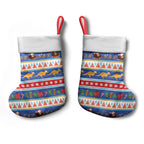 Australia Christmas Stocking Xmas Beach Vibes Navy