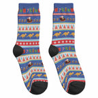 Australia Christmas Crew Socks Xmas Beach Vibes Navy