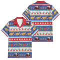 Australia Christmas Family Matching Tank Maxi Dress and Hawaiian Shirt Xmas Beach Vibes Navy