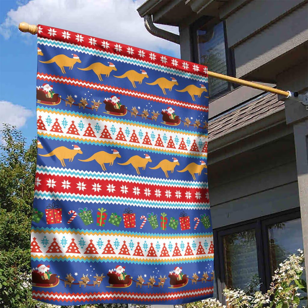 Australia Christmas Garden Flag Xmas Beach Vibes Navy
