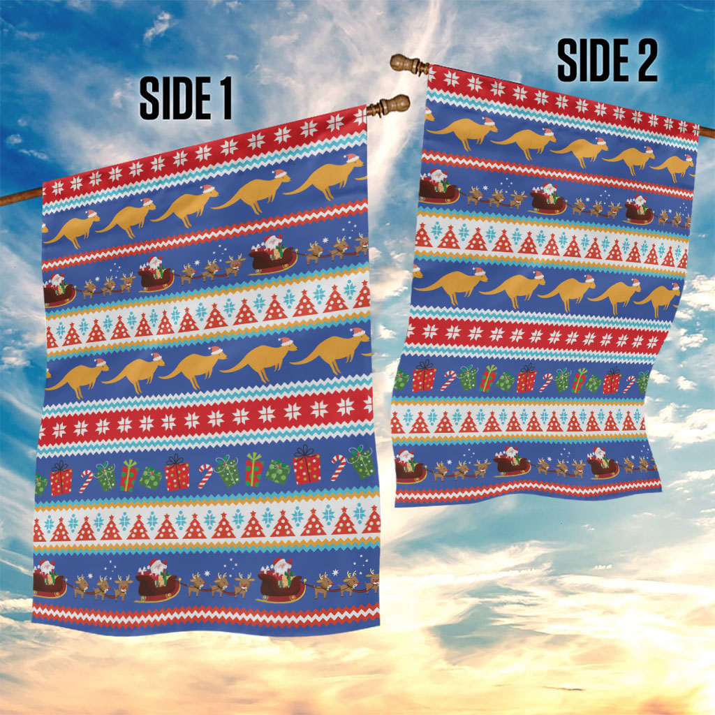 Australia Christmas Garden Flag Xmas Beach Vibes Navy