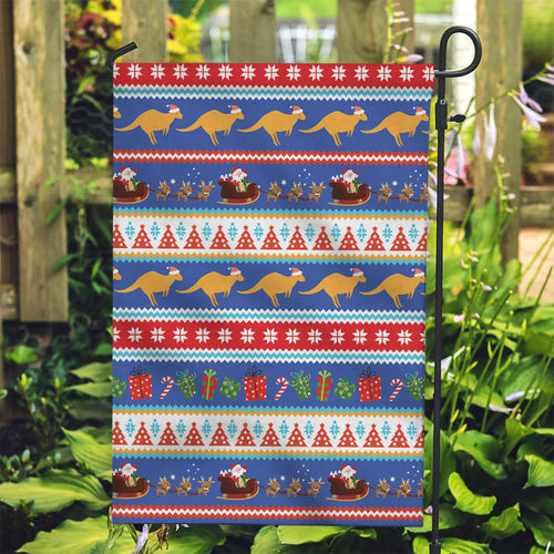 Australia Christmas Garden Flag Xmas Beach Vibes Navy