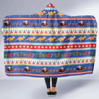 Australia Christmas Hooded Blanket Xmas Beach Vibes Navy