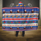 Australia Christmas Hooded Blanket Xmas Beach Vibes Navy