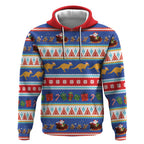 Australia Christmas Hoodie Xmas Beach Vibes Navy