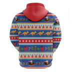 Australia Christmas Hoodie Xmas Beach Vibes Navy