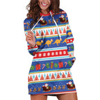 Australia Christmas Hoodie Dress Xmas Beach Vibes Navy