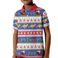 Australia Christmas Kid Polo Shirt Xmas Beach Vibes Navy