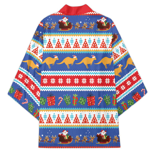 Australia Christmas Kimono Xmas Beach Vibes Navy