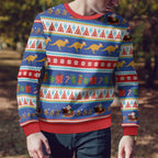 Australia Christmas Ugly Christmas Sweater Xmas Beach Vibes Navy