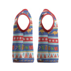 Australia Christmas Knitted V-Neck Vest Xmas Beach Vibes Navy
