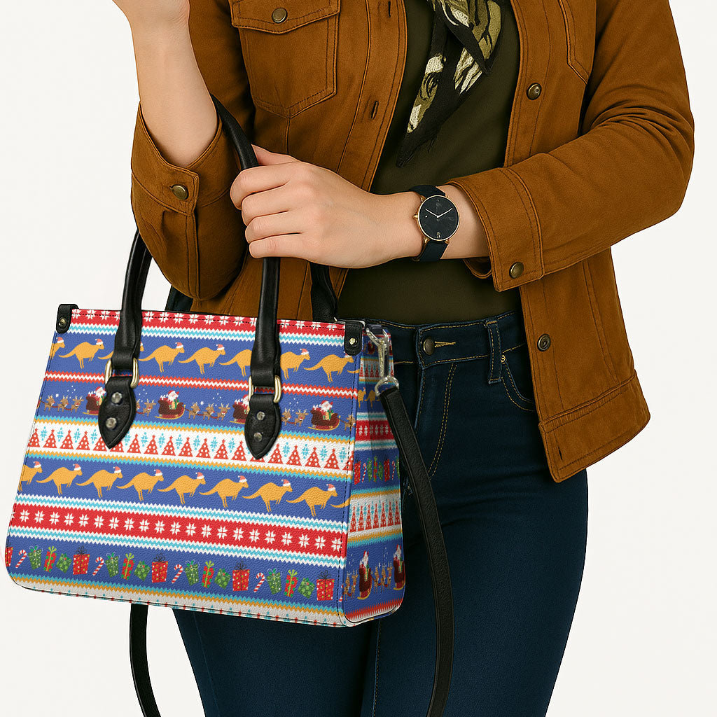 Australia Christmas Leather Bag Xmas Beach Vibes Navy